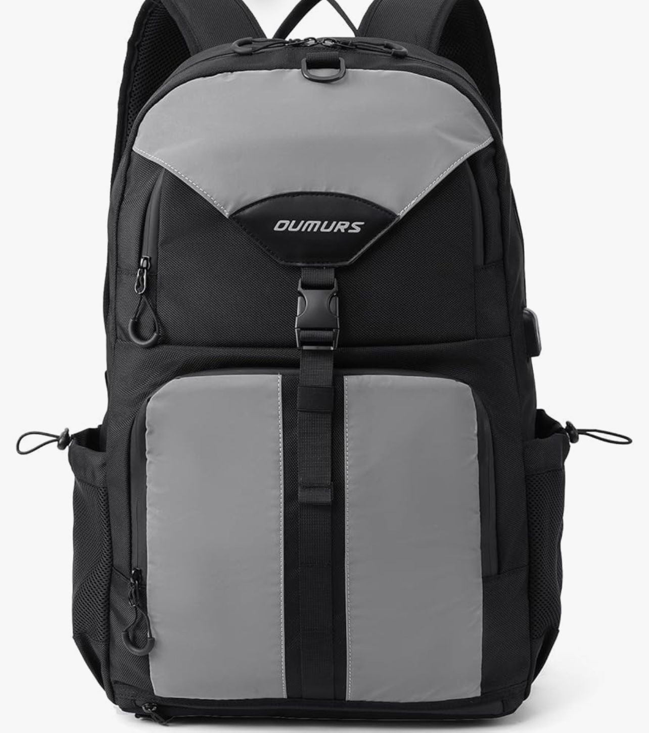 Oumurs Reflective Motorcycle Backpack with Helmet Holder, Water ...