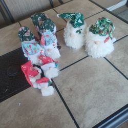 Table Top Gnomes 7pc,  & 2 Door Stopping Gnomes