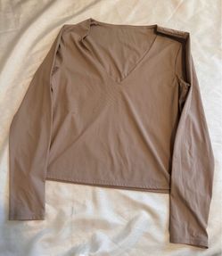 Old Navy Beige Long Sleeve Shirt- Women’s Large