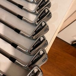 Titleist Forged Irons and Callway Jaws Wedge Set with Taylormade Woods