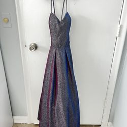 Silver Sparkly Long Dress