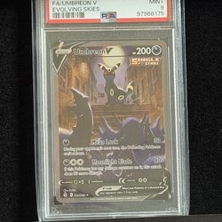 2021 POKEMON SWSH FA/UMBREON V EVOLVING SKIES PSA 9