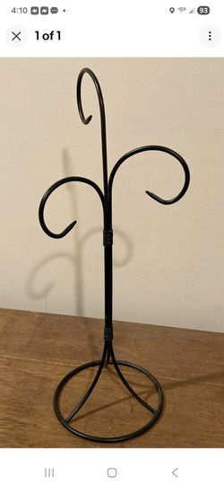 Triple-Hook Wrought Iron Stand