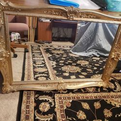 Large Vintage Wall Mirror Bassett Mirror Company