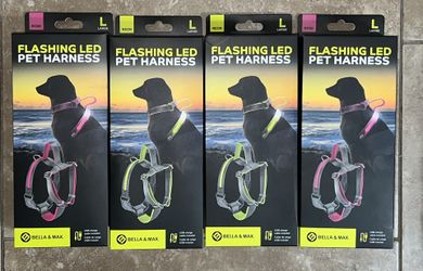 No Pull LED Dog Harness with Handle (L)