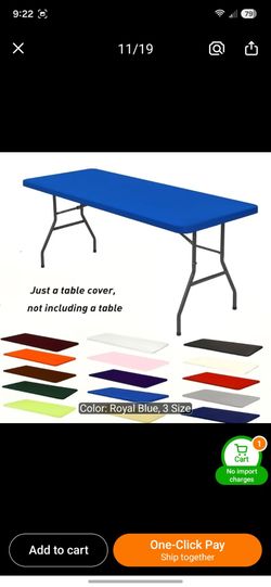 6ft Fitted Table Cloth 3 colors