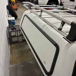 Camper shell and truck rack    Make offer!