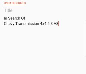 Looking For a chevy 4x4 5.3 transmission