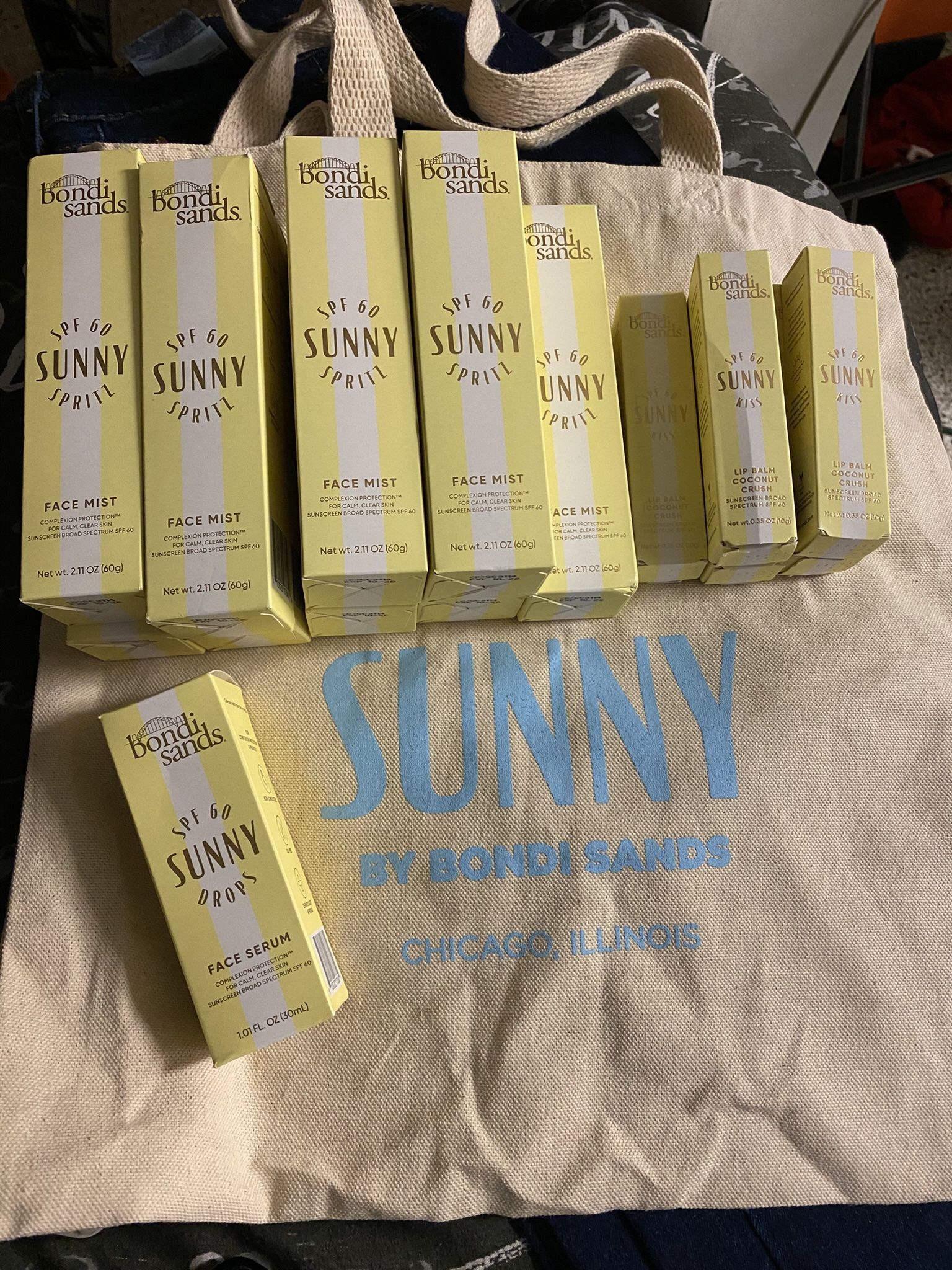 Brand New Bondi Sands Products Sunscreen Lip Balm & Serum
