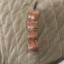 Copper clasp bracelet