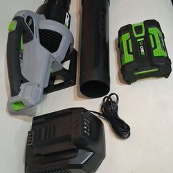 EGO POWER + Cordless Leaf Blower+ 2.5 Ah Battery+ Charger. 530 CFM w/ 100 MPH turbo Mode!