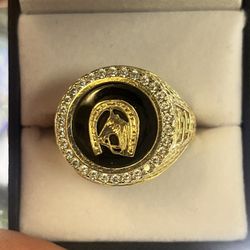 14Kt Horseshoe Ring 