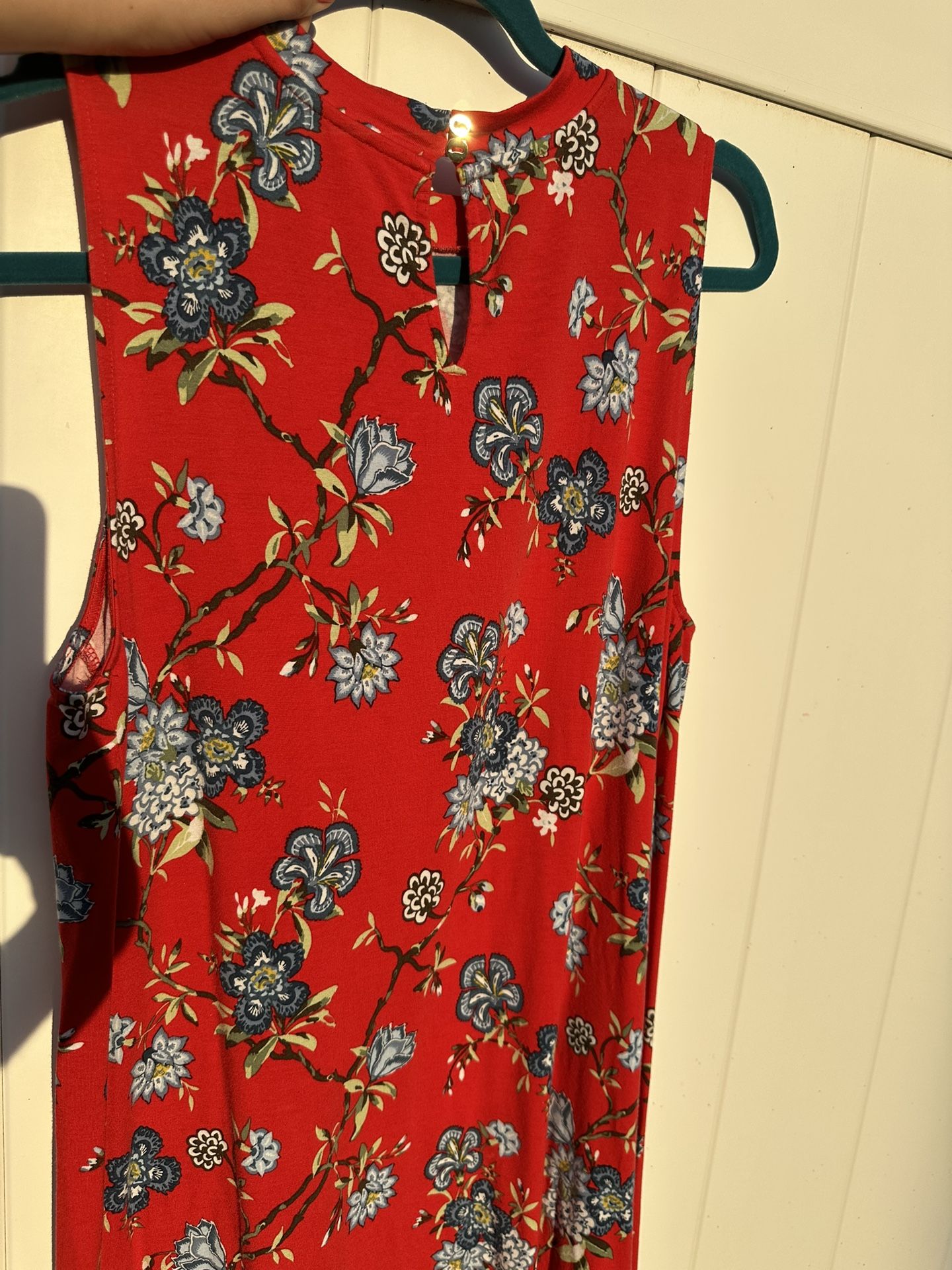 Red Floral Dress