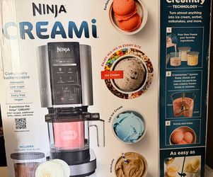 Ninja CN301CO CREAMi Ice Cream Maker, Silver, 7-Speed,