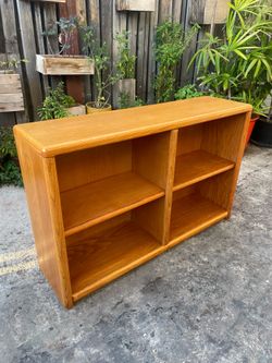 Vintage Postmodern Oak Bookcase  1970’s 1980’