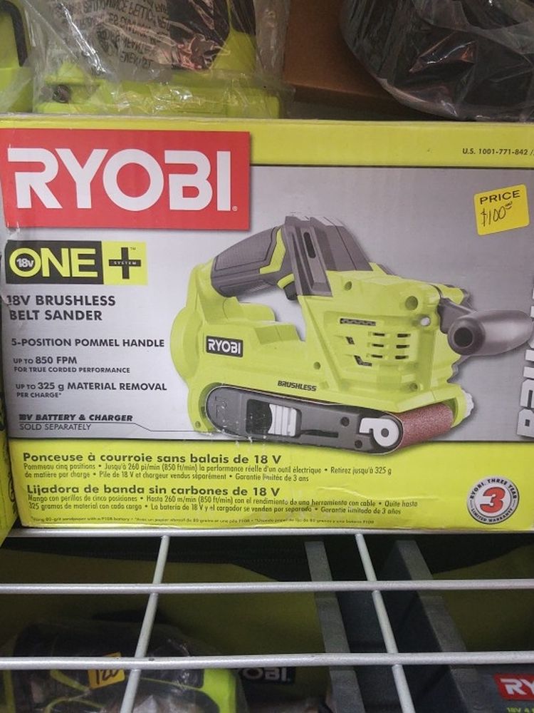 Ryobi 18v Brushless Belt Sander