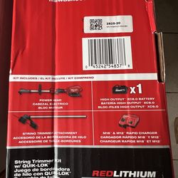 Milwaukee String Trimmer 2825–21. TOOL ONLY