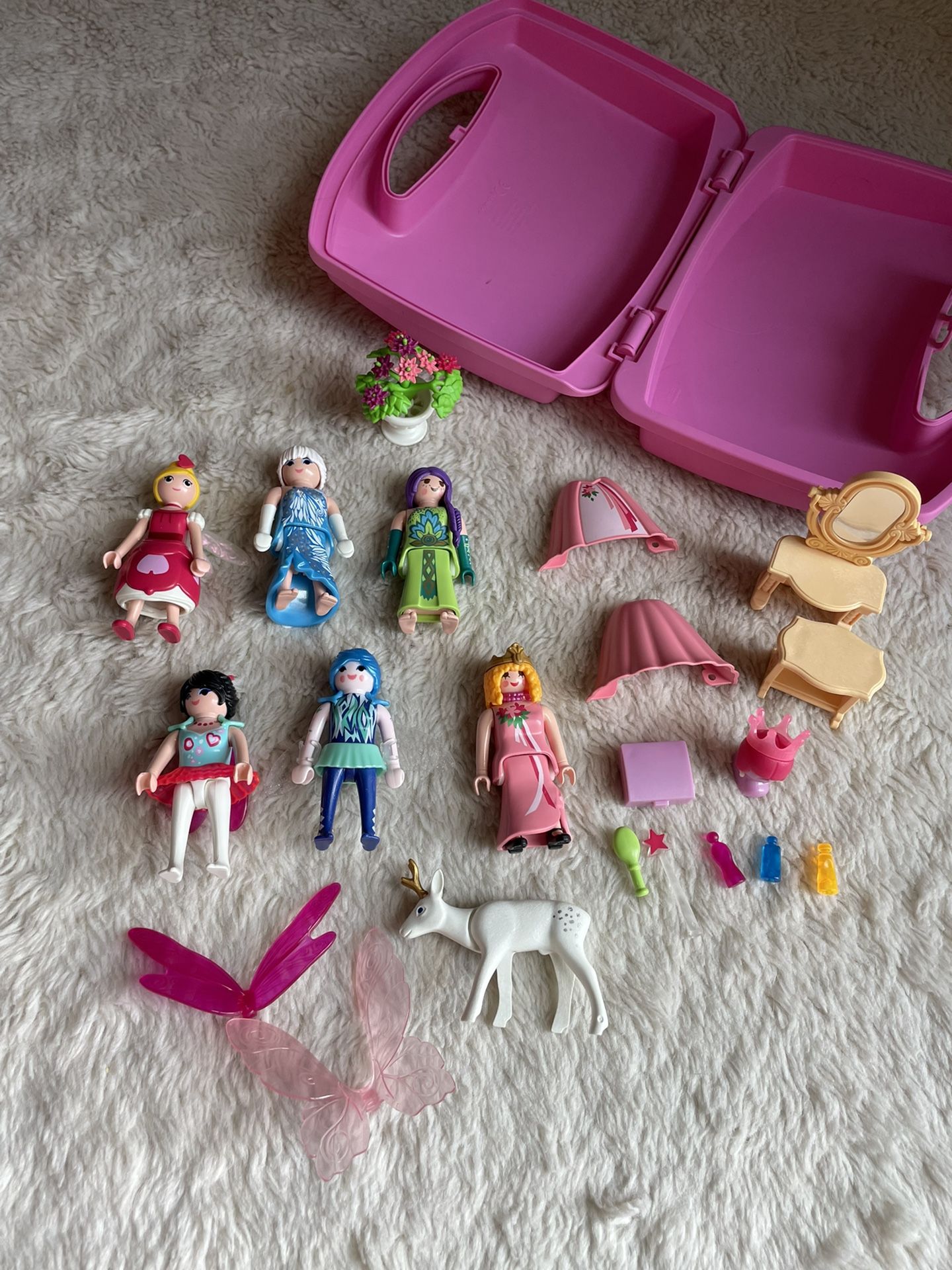 Playmobil Fairy Princess Queen Play Lot Travel Tote 