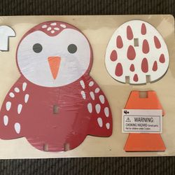 Brand New Wooden Owl Puzzle 