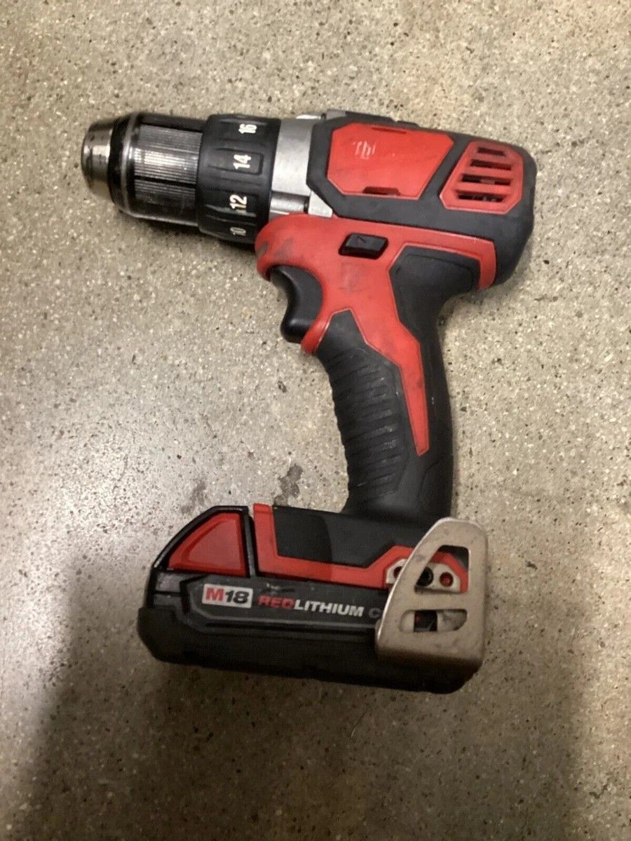 Milwaukee 2606-20 18V M18 ½ Inch Electric Mini Drill Driver Tool - Red Black