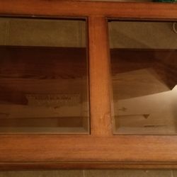 Nice wood with Glass on top coffee table and 2 end tables