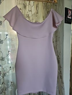 Guess off The Shoulder Full Zip Dress - S