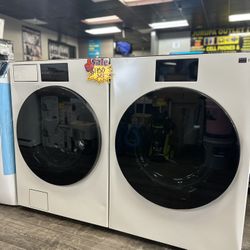 Samsung Bespoke Side By Side Front Load Washer & Dryer Read Description 