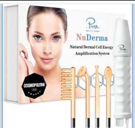 NEW - Pure Daily Care NuDerma High Frequency Skin Wand Kit