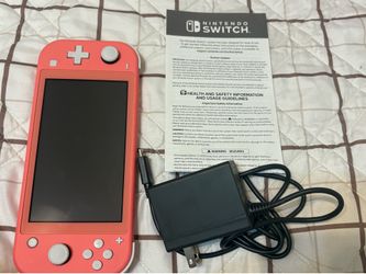 Coral color Nintendo switch Lite