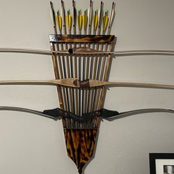 Bow & Arrow Wall Mount Archery Rack