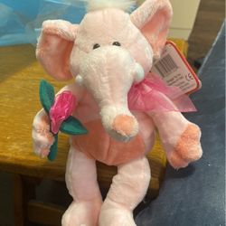 Elephant Snuggle Valentines Day Stuffed 