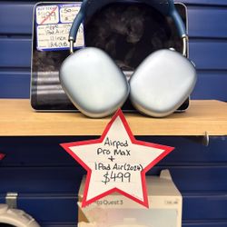 AirPod Pro Max And 2024 iPad Air