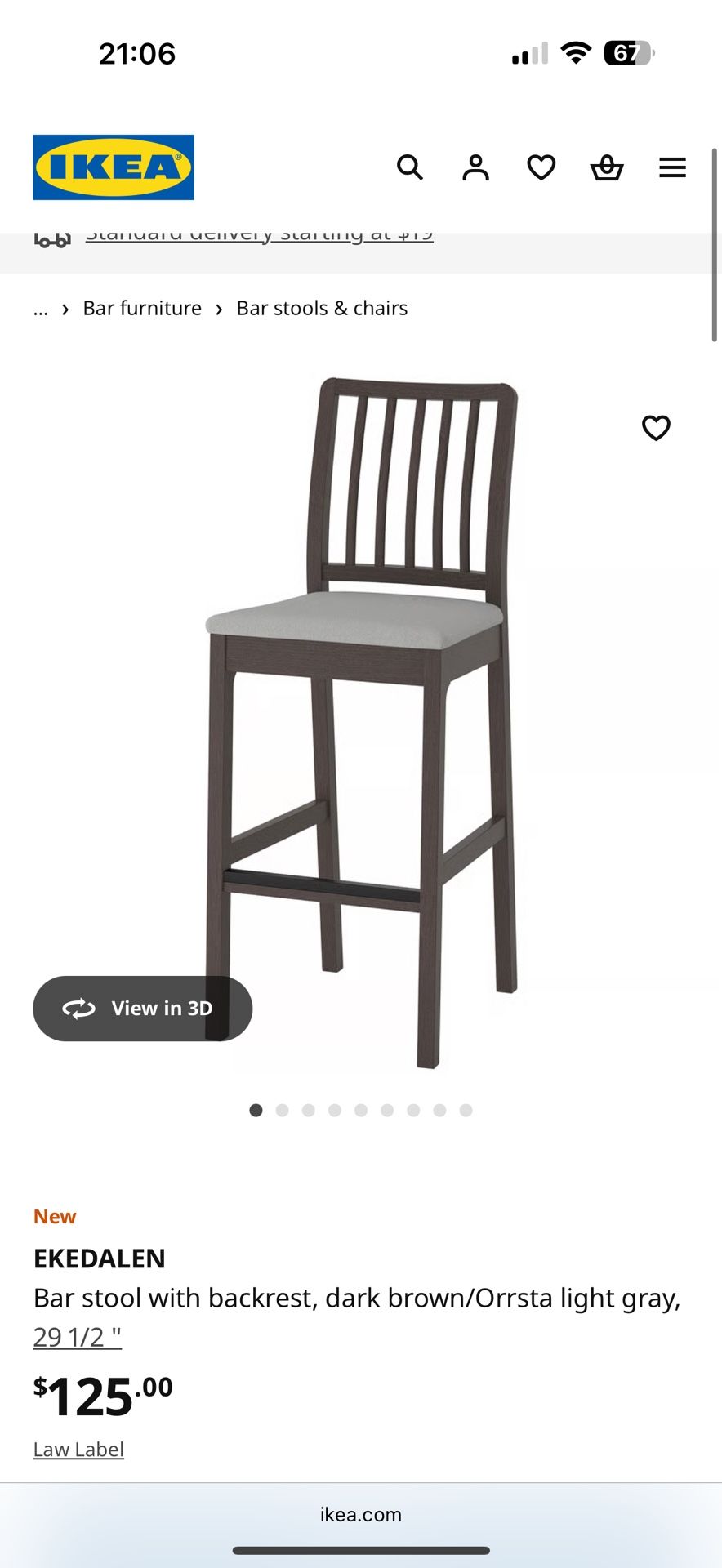 IKEA Bar Stool / High Chairs - A Set of Two