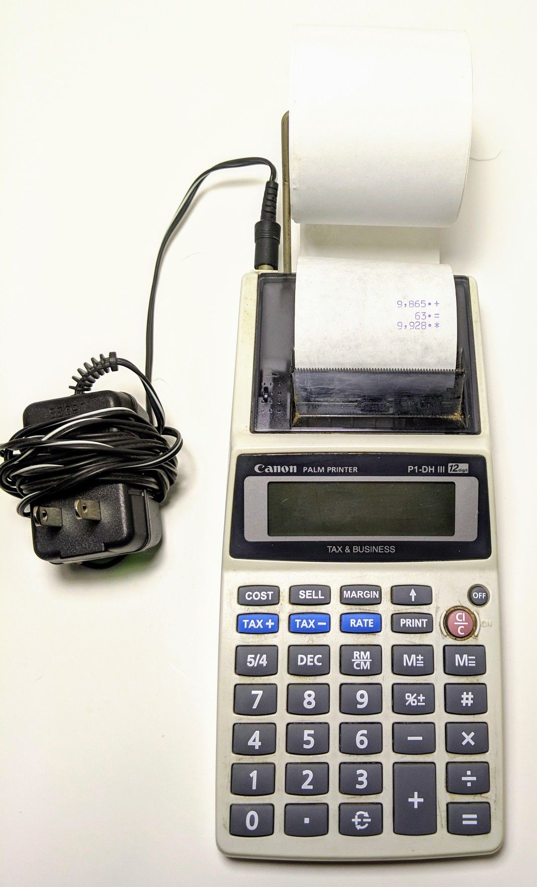 Canon Palm Canon Palm Printer P1-DH V 12 Digits Receipt Printing Calculator Tax & Business Pre-Owned Very Good Condition Tested Normal Use Wear.