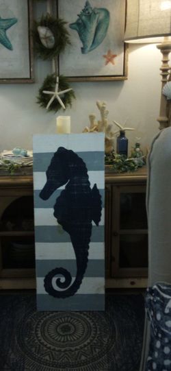 Custom Made Seahorse Art