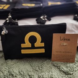 Zodiac Sign Canvas Bag- LIBRA 