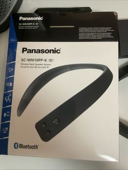 Panasonic WN10 Wireless Bluetooth Wearable TV Neck Speaker, Built-in Microphone