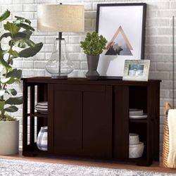 Storage Cabinet Buffet Server Entryway Console Table