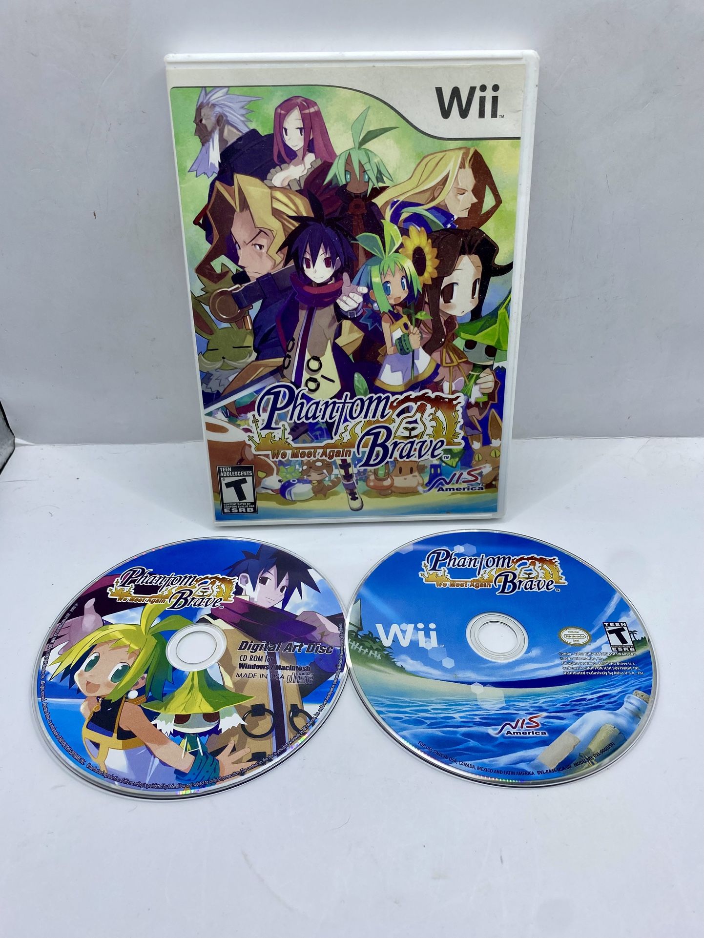 Phantom Brave: We Meet Again (Nintendo Wii, 2009) w/ Bonus Disc | No Manual