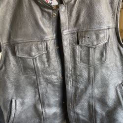 American Made Club Vest HARLEY Vest Leather