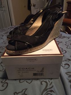 Coach wedge shoes size 9
