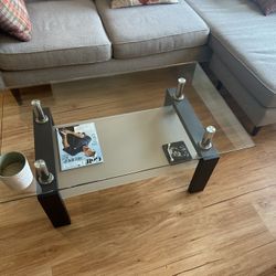 Rectangular Glass Coffee Table 