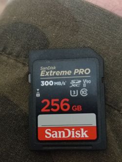 sandisk extreme pro 256gb sdxc uhs-ii card - up to 300mb/s