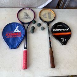 Pair of Squash Rackets in Great Condition DONNAY ALLWOOD PRO KENNEX ADVANCE PRO Racquet    Be sure to take a look at all the other listings I have for