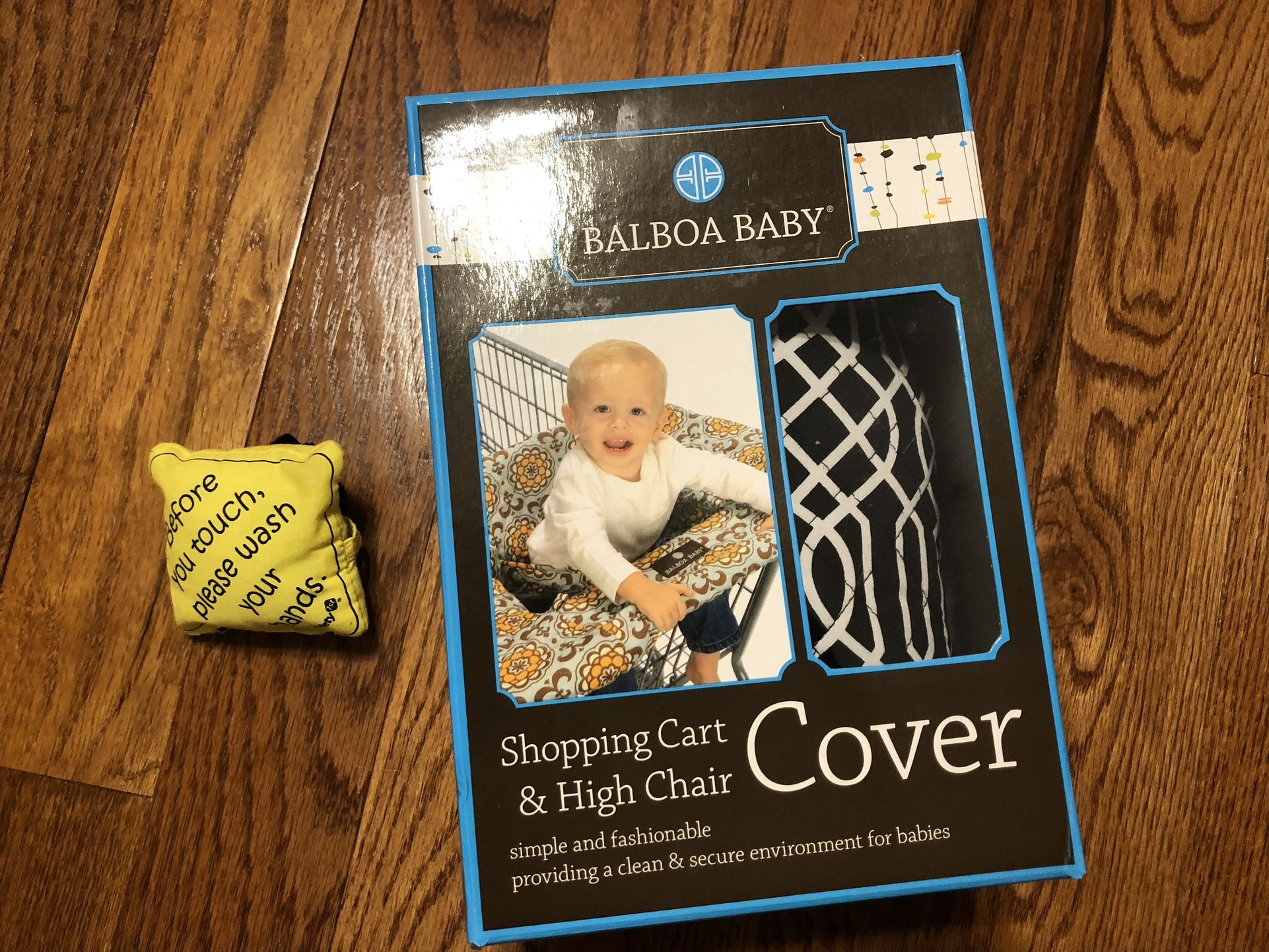 Like New Balboa Baby Shopping Cart High Chair Cover Black/white Print, Folds Into Small Pouch With Handle For Easy Transport, Machine Washable. Will i