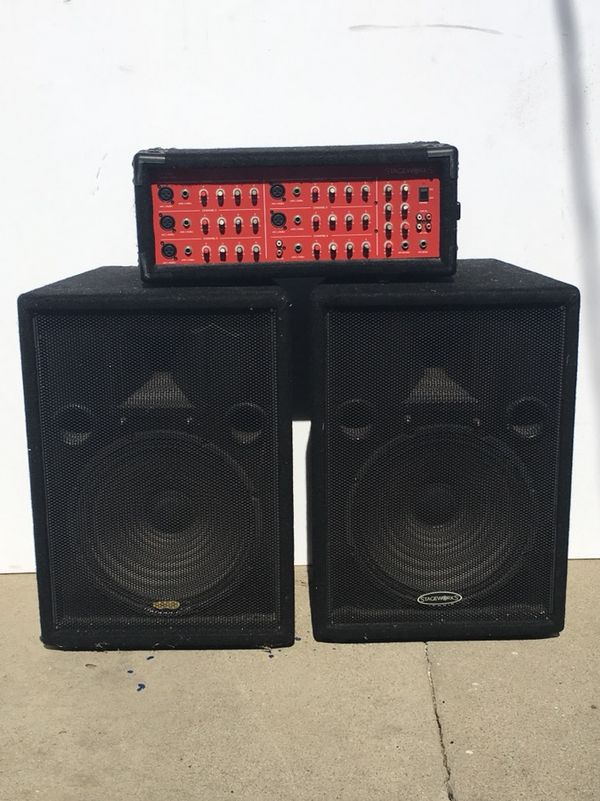 Speakers and 6 channel amp Stageworks for Sale in Los Angeles, CA OfferUp