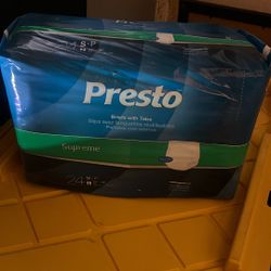 Presto Suprime Diapers Briefs With Tabs