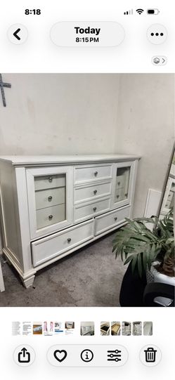 White dresser