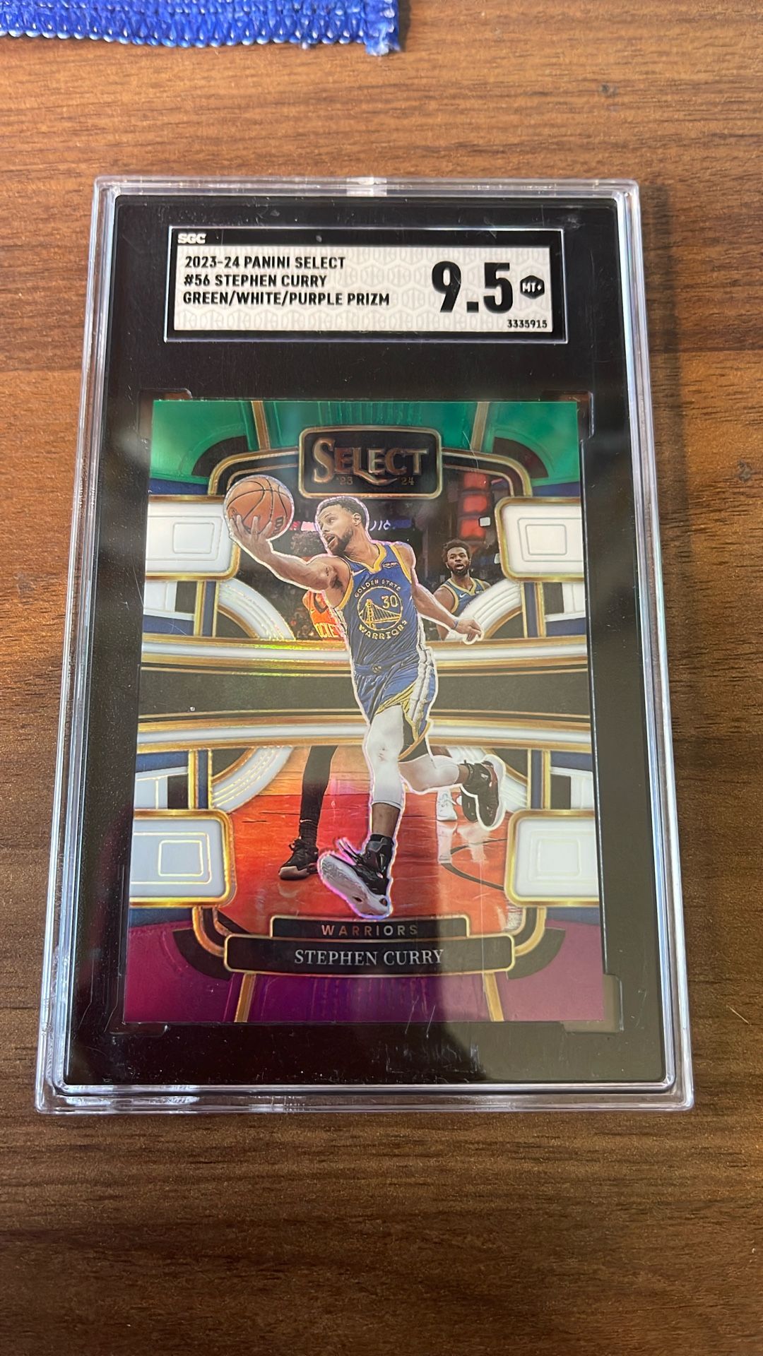 2023-24 Panini Select - Concourse Stephen Curry #56 Green White Purple Prizm