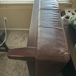 Leather Ottoman 